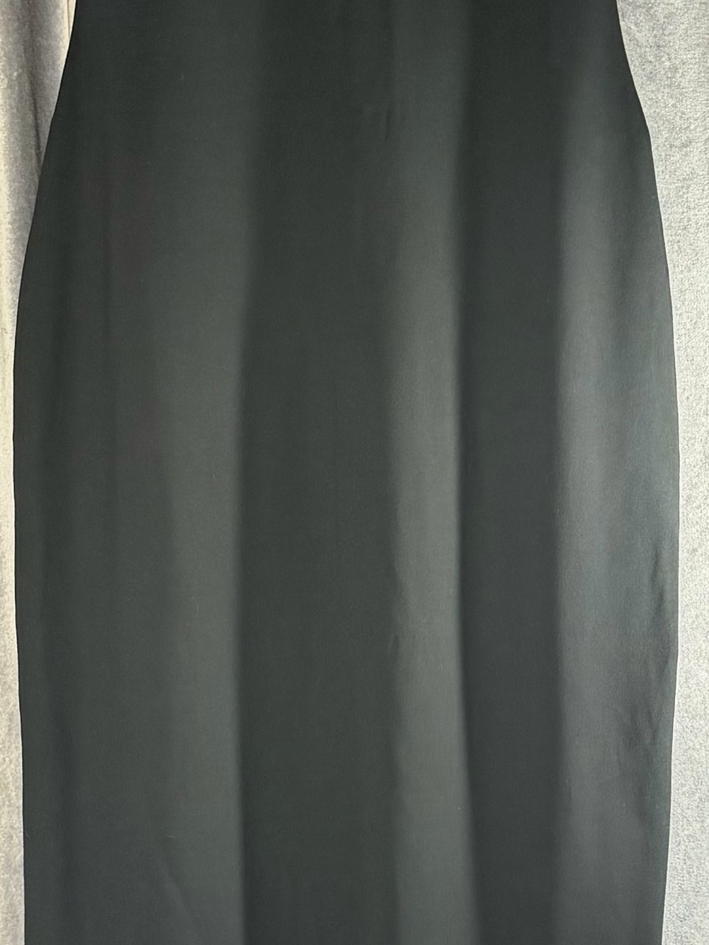 Fabletics Black Maxi Dress with bra in lining -Sleek Minimalist Cut with cut out